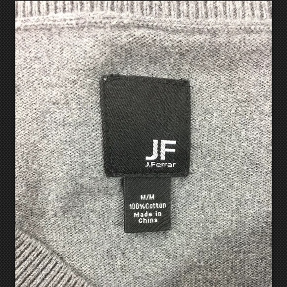 J. Ferrar Button Up Cardigan Argyle Sweater Size M - Picture 3 of 4